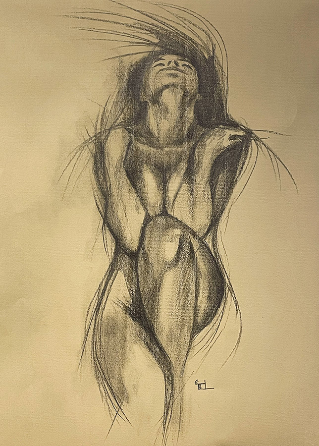Naked (pencil,graphite), 30x42